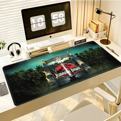 Jurassic Park Xxl Mauspad Gamer PC Gamer Komplettes Teppich-Mauspad Varmilo Schreibtischunterlage Mauspad Anime Gaming Tastatur Mäuse Tastaturen