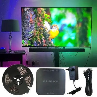 Ambient TV Led-hintergrundbeleuchtung HDMI 2,0 Gerät Sync Box Smart Licht Bar Streifen WS2811 5050 RGBIC Für 24-85 Zoll 4K TV Video PS4 XBOX