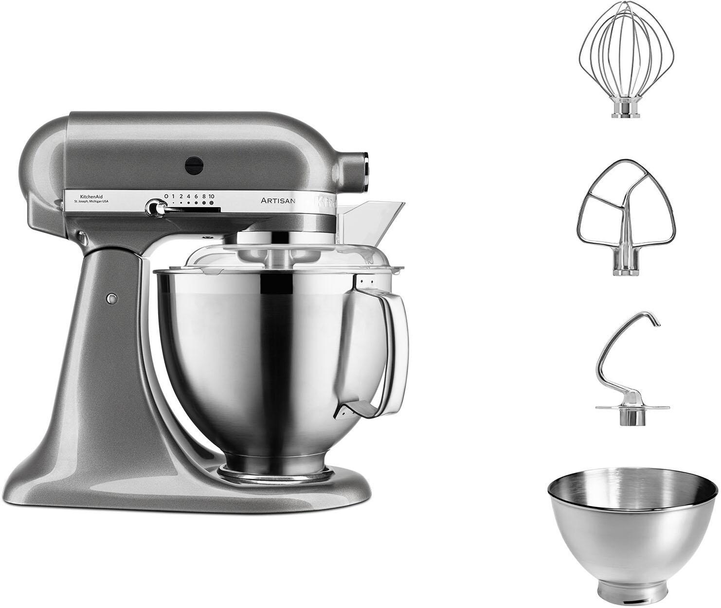 KITCHENAID Küchenmaschine "5KSM185PSE", medallion silber, B:24cm H:36cm T:37cm, Küchenmaschinen, Küchenmaschine