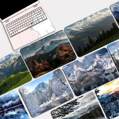 Mountain Forest Custom Skin Verdicktes Mauspad Gaming Tastatur Tischmatte Bürobedarf Raumdekoration für Teenager Mädchen Schlafzimmer