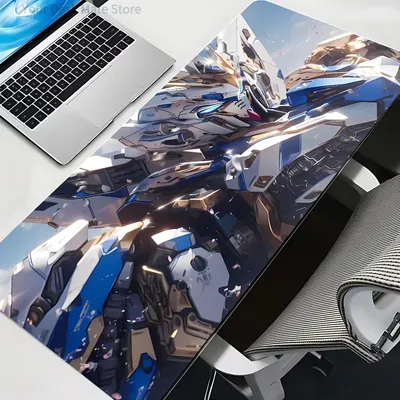 M-Mecha G-Gundam Mousepad Mauspad Mäusematte Bürozubehör Schreibtischunterlage Mousepad Tastatur Gaming PC Matten XXL Großer Teppich