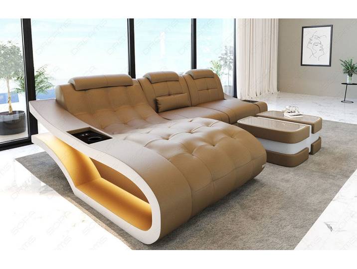 Ecksofa Elegante L-Form Leder