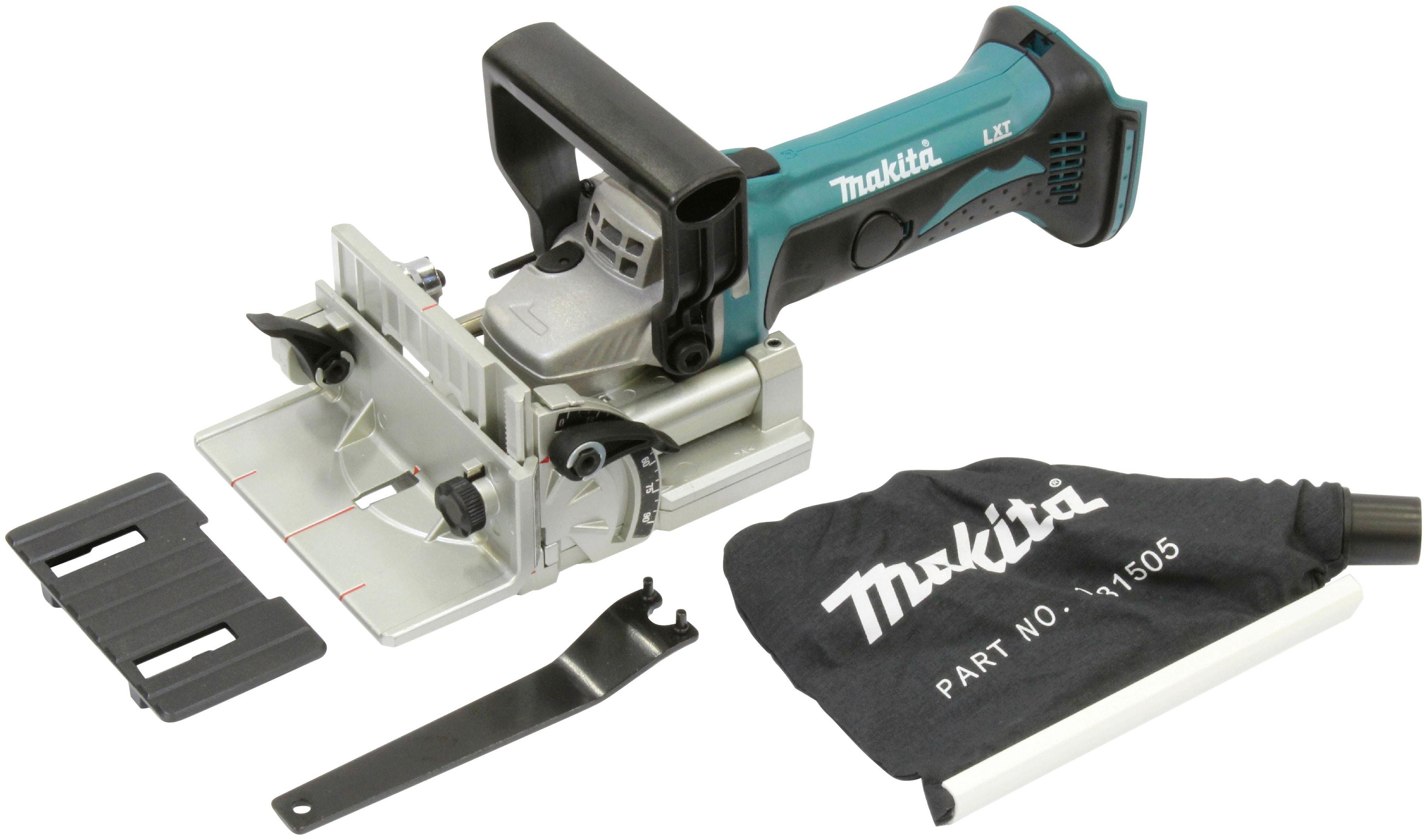 Nutfräse MAKITA "DPJ180Z", grün, Fräsmaschinen, für Zimmerleute und Einrichtungsmonteure, ohne Akku und Ladegerät