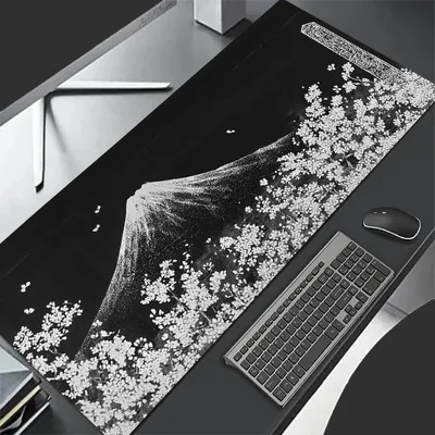 Mount Fuji Malerei Mauspad Große Computer Büro Spiel Tischmatten XXL Gummi Anti-rutsch Gaming Tastatur Mousepad Lange Schreibtisch Pads