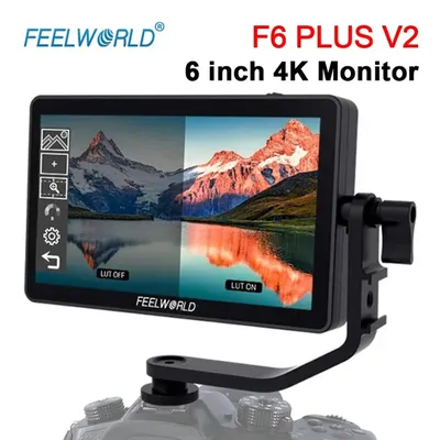 Feel world f6 plus v2 6 zoll auf kamera dslr feld monitor touchscreen ips fhd 1920x1080 video 4k monitor für canon nikon kamera
