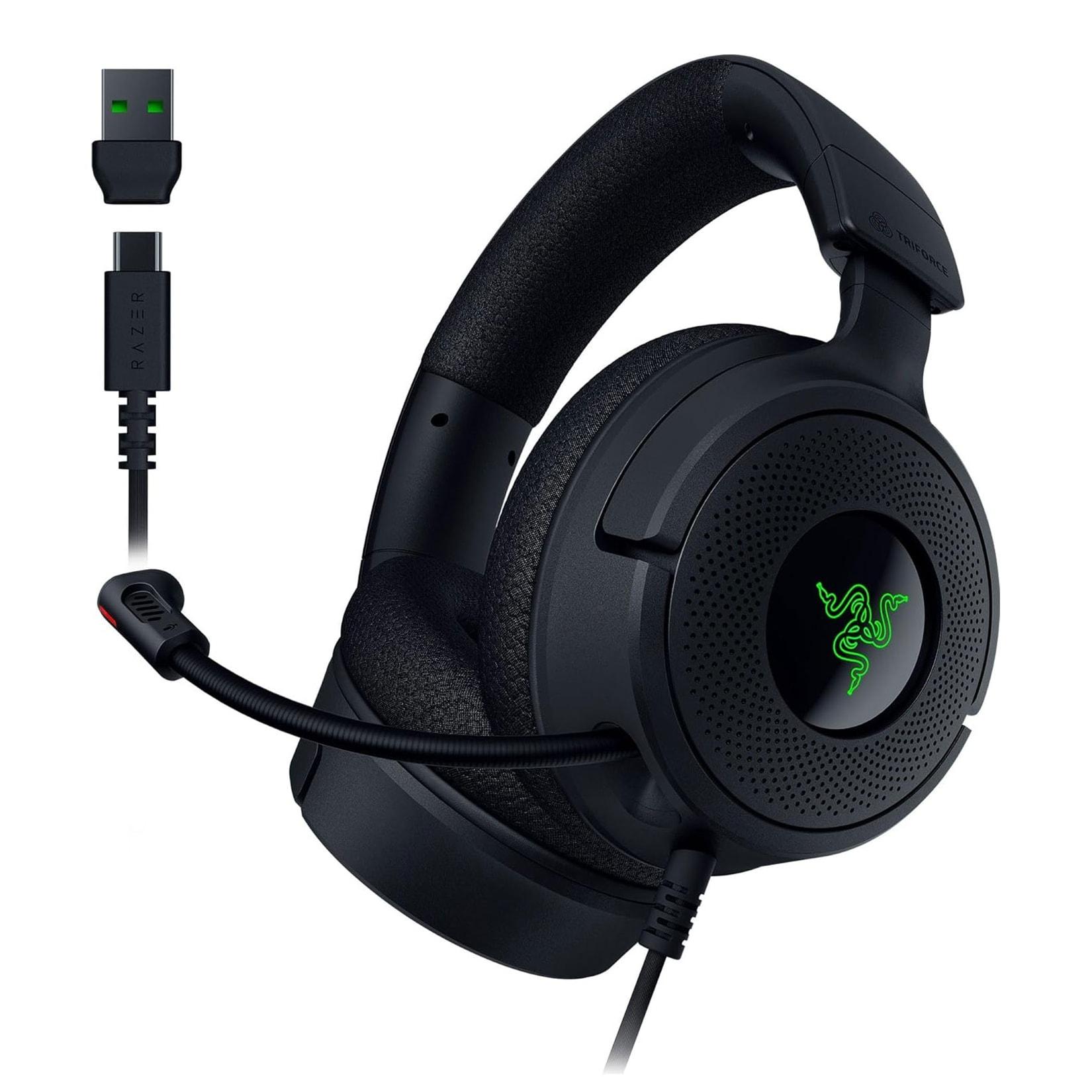 RAZER Kraken V4 X Kabelgebundenes Gaming-Headset, Schwarz (Kompatibel mit PC)